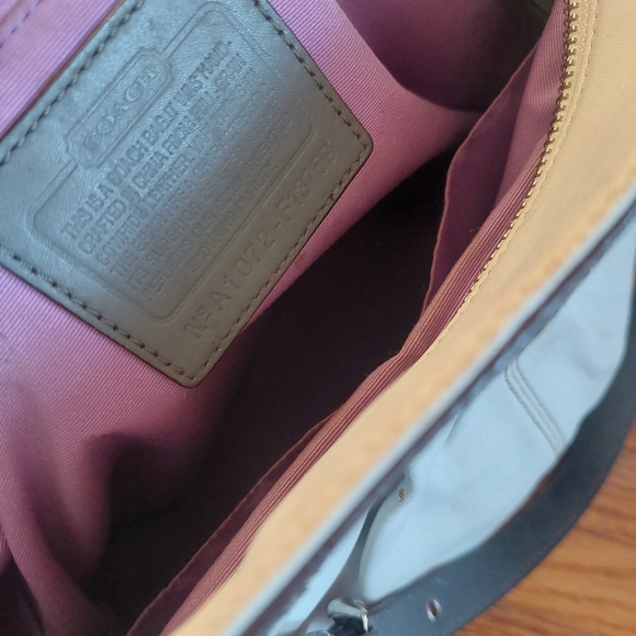 Leather White and Gray Coach Handbag  ( Bag C) - Picture 7 of 8